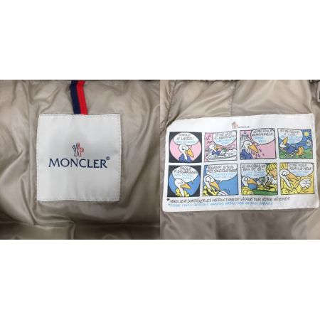  MONCLER モンクレール エルミンヌ ロングダウンコート サイズ0 レディース EN12934 シャンパンゴールド
