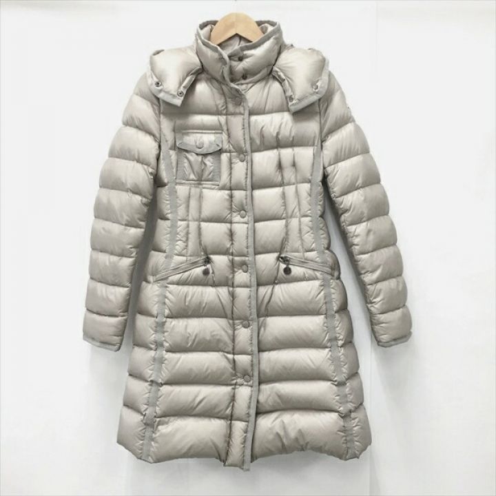 MONCLER モンクレール エルミンヌ ロングダウンコート サイズ0 レディース EN12934  シャンパンゴールド｜中古｜なんでもリサイクルビッグバン