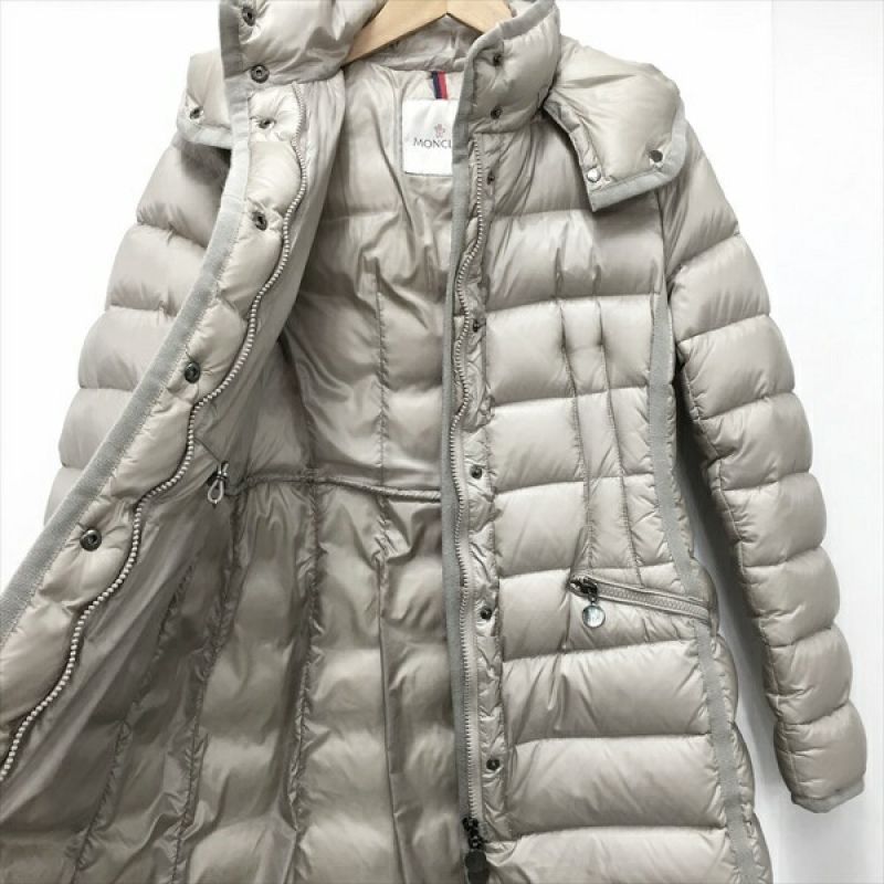 中古】 MONCLER モンクレール エルミンヌ ロングダウンコート