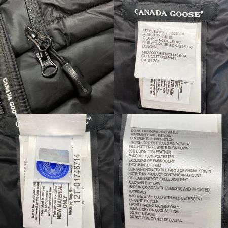  CANADA GOOSE カナダグース ダウンジャケット キャンプフーディー 5061LA ブラック サイズ XL レディース