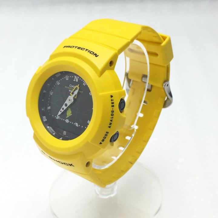 CASIO カシオ G-SHOCK ガラパゴス AW-500D-9E2T ブラック×イエロー クォーツ メンズ 腕時計  箱・取説有｜中古｜なんでもリサイクルビッグバン