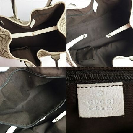  GUCCI グッチ プリンシー GGキャンバス シェリー トートバッグ 163805 ベージュ キャンバス レザー