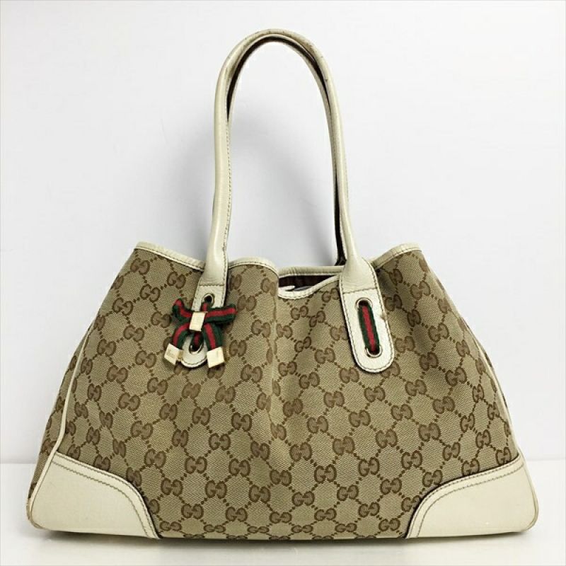 中古】 GUCCI グッチ プリンシー GGキャンバス シェリー トートバッグ