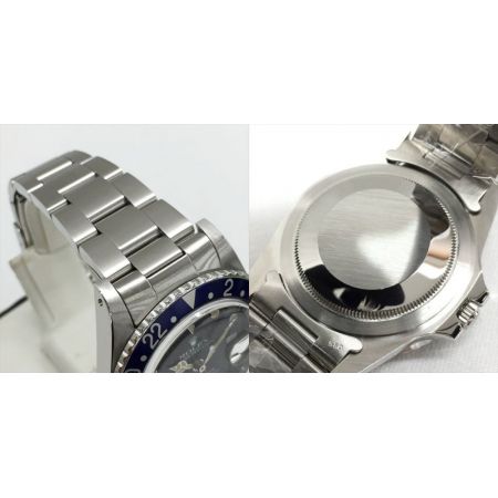  ROLEX ロレックス GMTマスター 赤青ベゼル 16750/8657572 自動巻き メンズ 腕時計 スパイダーダイヤル