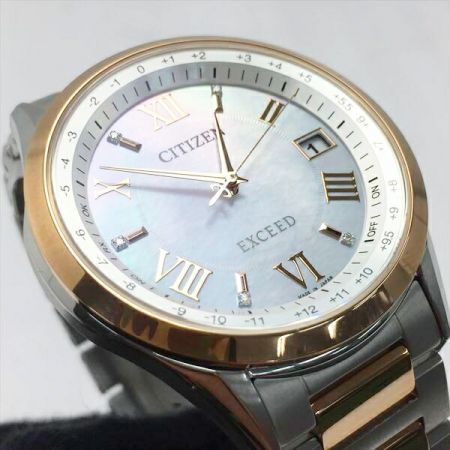  CITIZEN シチズン エクシード 限定700本 CB1114-61W ホワイトシェル 電波ソーラー メンズ 腕時計 箱・取説有