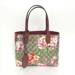 ☆☆ GUCCI グッチ GGブルームス リバーシブルトートバッグ 372618 アンティークローズxマルチカラー 布袋有 Aランク