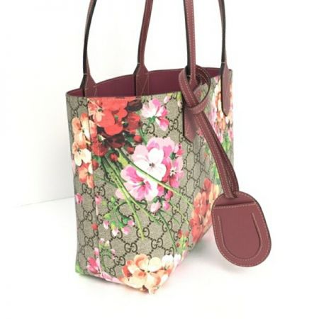  GUCCI グッチ GGブルームス リバーシブルトートバッグ 372618 アンティークローズxマルチカラー 布袋有