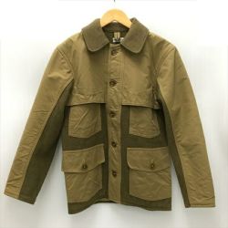 ☆☆ HELLERS CAFE ウエアハウス HELLER'S CAFE ヘラーズカフェ クルーザージャケット メンズ サイズ36 ベージュ×カーキ Bランク