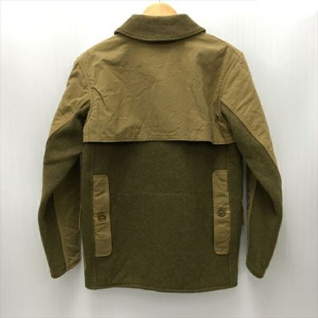  HELLERS CAFE ウエアハウス HELLER'S CAFE ヘラーズカフェ クルーザージャケット メンズ サイズ36 ベージュ×カーキ