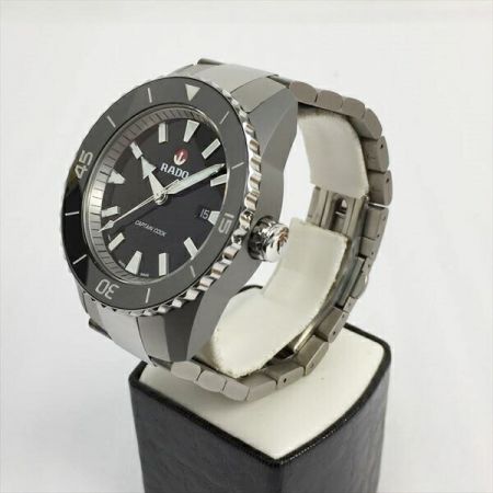  RADO ラドー ハイパークローム キャプテンクック R32500153 ブラック 自動巻き メンズ 腕時計 箱有