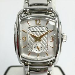 ☆☆ HAMILTON ハミルトン バグリー H123510 シルバー クォーツ レディース 腕時計 箱・取説有 Bランク
