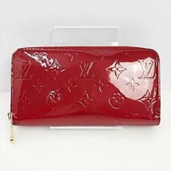 ☆☆ LOUIS VUITTON ルイヴィトン ヴェルニ ジッピーウォレット M91981 ポムダムール ラウンドジップ 長財布 Cランク