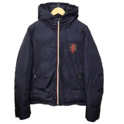 ☆☆ GUCCI グッチ ダウンジャケット SIZE 46 429517 Z4190 ネイビー メンズ スネーク Bランク