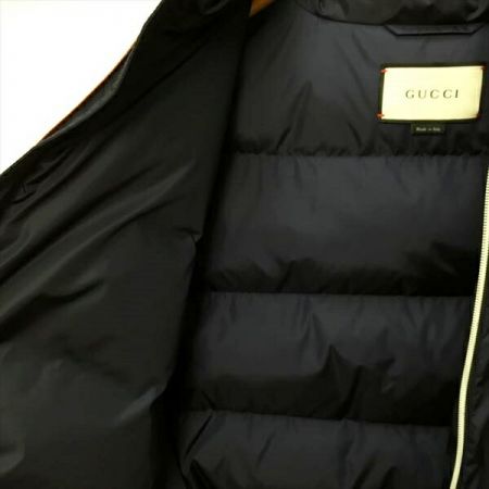  GUCCI グッチ ダウンジャケット SIZE 46 429517 Z4190 ネイビー メンズ スネーク