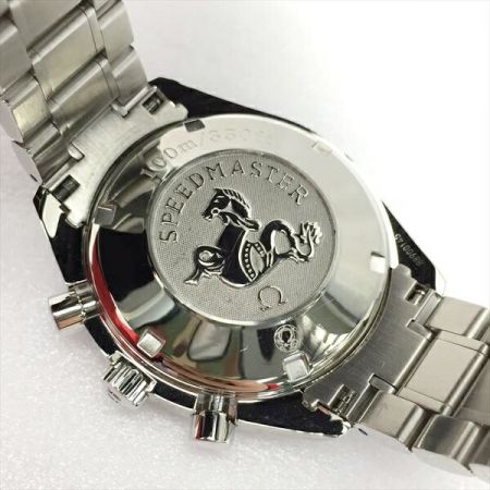  OMEGA オメガ スピードマスター デイト Ref:321280/SN:88900145 ネイビー 自動巻き 腕時計 箱・取説有