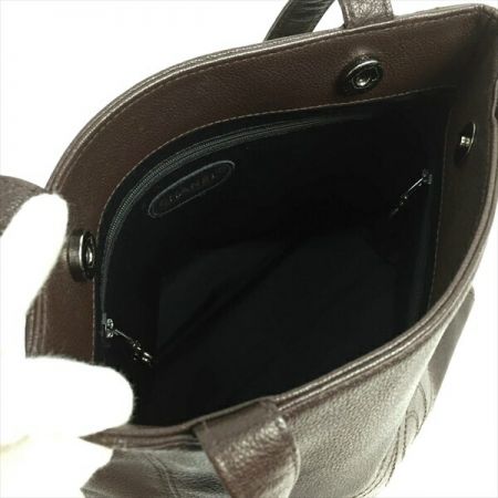  CHANEL シャネル キャビアスキン ココマーク ショルダーバッグ ｷｬﾋﾞｱ ブラウン ギャランティーカード有