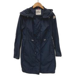 ☆☆ MONCLER モンクレール ANTHEMIS フード付ジップコート サイズ 1 レディース E10934960505 ネイビー Bランク