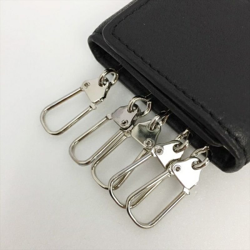 中古】 Calvin Klein カルバンクライン ロゴ 型押し 6連キーケース