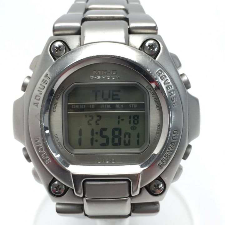 CASIO カシオ G-SHOCK MR-G フルメタル MRG-200T-7JF シルバー クォーツ メンズ  腕時計｜中古｜なんでもリサイクルビッグバン