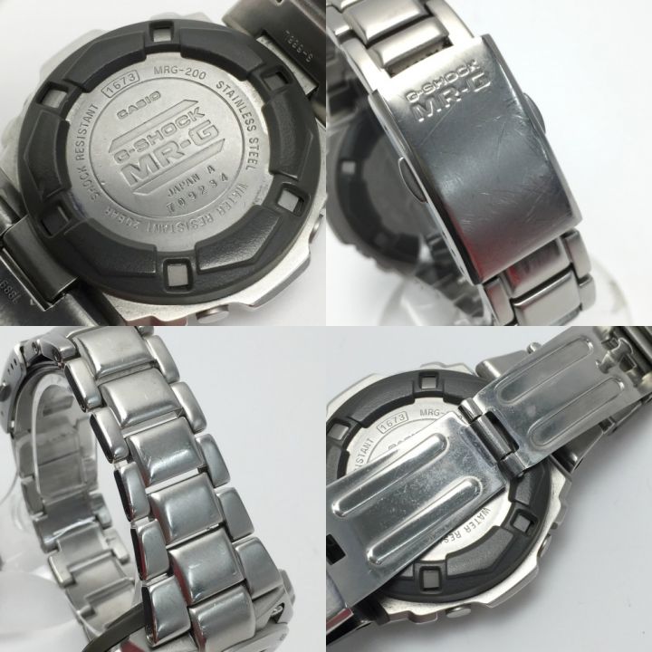 CASIO カシオ G-SHOCK MR-G フルメタル MRG-200T-7JF シルバー クォーツ メンズ  腕時計｜中古｜なんでもリサイクルビッグバン