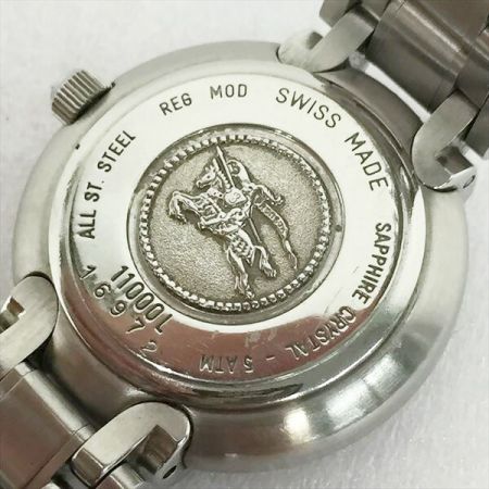  Burberrys バーバリーズ レディース クォーツ 11000L ネイビー×シルバー 腕時計