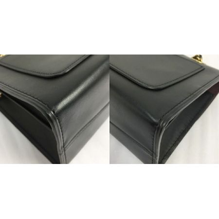  COACH コーチ パーカー チェーン ショルダーバッグ 26852 ブラック レザー