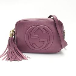☆☆ GUCCI グッチ ソーホー スモールディスコ ショルダーバッグ 308364 ピンクパープル Bランク