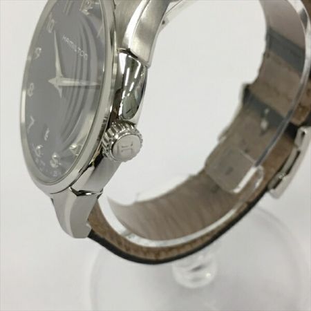  HAMILTON ハミルトン シンライン ジャズマスター デイト H385111 ネイビー クォーツ メンズ 腕時計