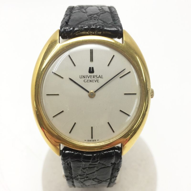 中古】 UNIVERSAL GENEVE ヴィンテージ 542111 シルバー×ゴールド 手