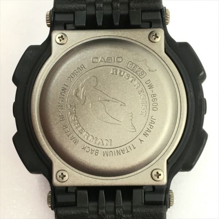 CASIO カシオ G-SHOCK FISHERMAN メン・イン・ブラック DW-8600BM-1T クォーツ メンズ  腕時計｜中古｜なんでもリサイクルビッグバン