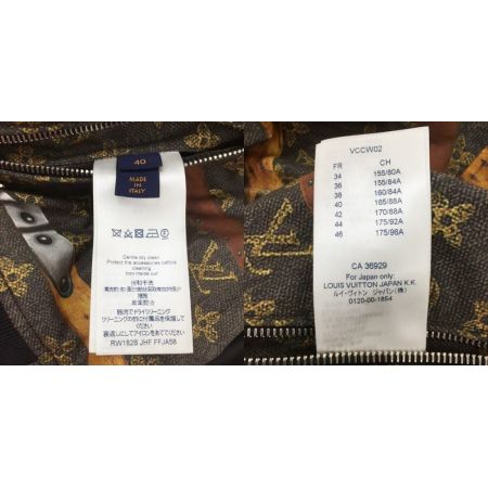  LOUIS VUITTON ルイヴィトン モノグラム タイム ジャケット SIZE 40 ブラウン 箱有
