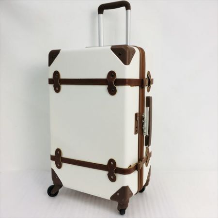   AIRWAY エアウェイ《 スーツケース型キャリー 》44L / TSAロック / ホワイト ホワイト×ブラウン