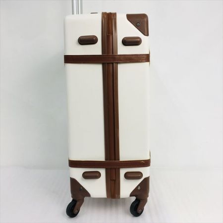   AIRWAY エアウェイ《 スーツケース型キャリー 》44L / TSAロック / ホワイト ホワイト×ブラウン