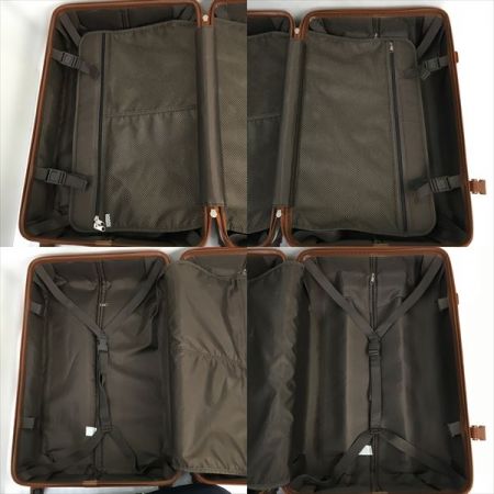   AIRWAY エアウェイ《 スーツケース型キャリー 》44L / TSAロック / ホワイト ホワイト×ブラウン