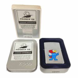 ☆☆ ZIPPO ジッポ ライター 1998年製 フランスワールドカップ98 FRANCE サッカー 缶ケース有 Sランク