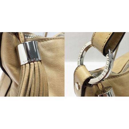  GIVENCHY ジバンシー レザー ショルダーバッグ タッセルチャーム カーキ ワンショルダー 布袋有
