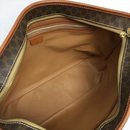  CELINE セリーヌ マカダム柄 ショルダー トートバッグ M95* ブラウン オールド ヴィンテージ