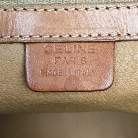  CELINE セリーヌ マカダム柄 ショルダー トートバッグ M95* ブラウン オールド ヴィンテージ