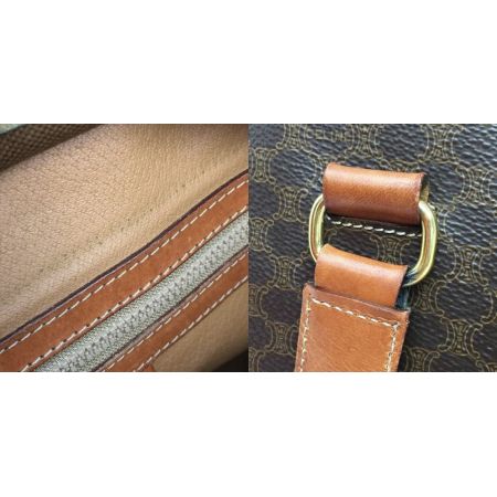  CELINE セリーヌ マカダム柄 ショルダー トートバッグ M95* ブラウン オールド ヴィンテージ