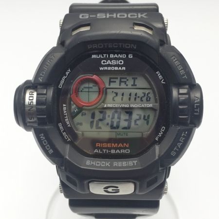 CASIO カシオ G-SHOCK ライズマン GW-9200J-1JF ブラック 電波ソーラー メンズ 腕時計 RISEMAN