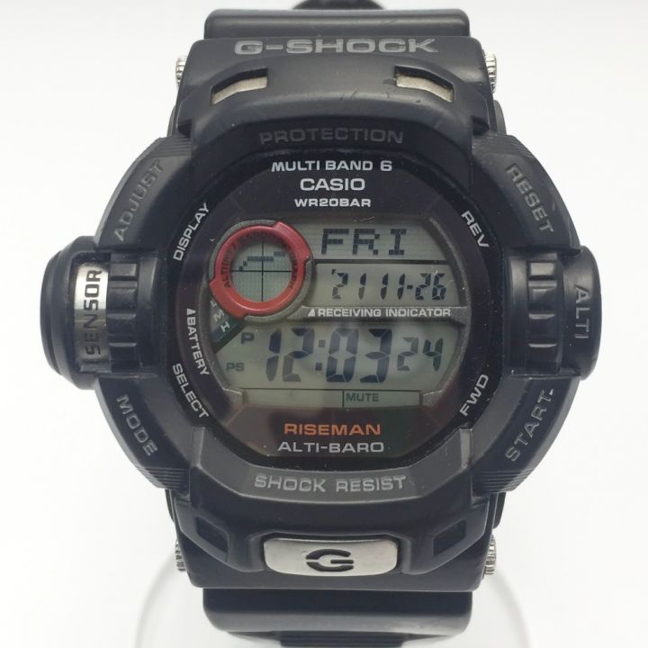 CASIO カシオ G-SHOCK ライズマン GW-9200J-1JF ブラック 電波ソーラー メンズ 腕時計 RISEMAN ｜中古｜なんでもリサイクルビッグバン