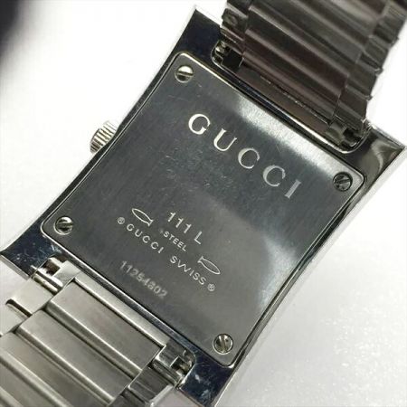  GUCCI グッチ シェリーライン スクエア 111L/YA111501 アイボイリー クォーツ レディース 腕時計