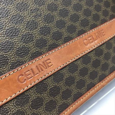  CELINE セリーヌ マカダム柄 ロゴ 2WAYバッグ M90* ショルダー クラッチバッグ ヴィンテージ