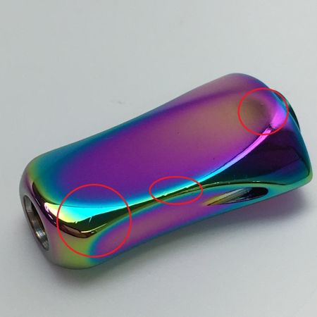  SHIMANO シマノ ハンドルノブ 2個セット オーロラレインボー 虹色