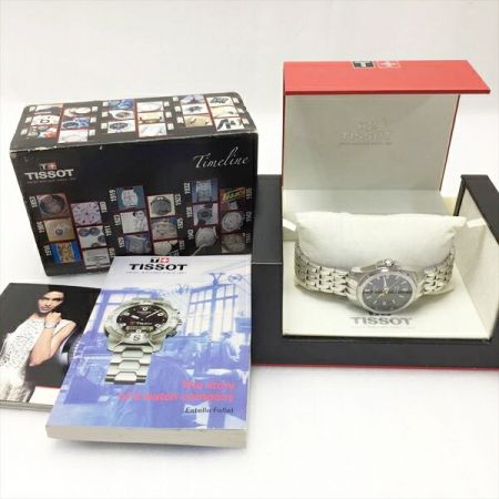  TISSOT ティソ PRC100 デイト P870/970 ブラック クォーツ メンズ 腕時計 箱有