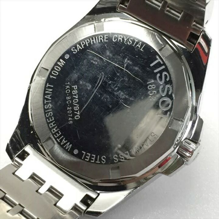 TISSOT ティソ PRC100 デイト P870/970 ブラック クォーツ メンズ 腕時計 箱有｜中古｜なんでもリサイクルビッグバン