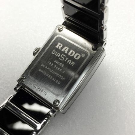 RADO ラドー ダイヤスター ジュビリー 12Pダイヤ 153.0488.3 ブラック レディース クォーツ｜中古｜なんでもリサイクルビッグバン