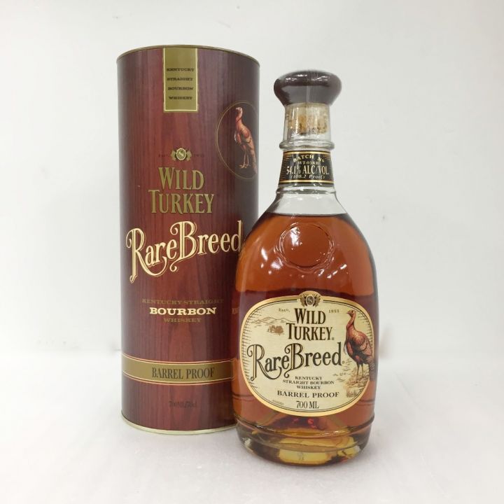 WILD TURKEY ワイルドターキー Rare Breed レア ブリード 700ml 54度 バーボン 箱有  未開栓｜中古｜なんでもリサイクルビッグバン