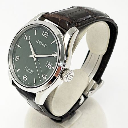 SEIKO セイコー プレザージュ 琺瑯 プレステージライン 限定モデル SARX063 グリーン 自動巻き 裏スケルトン メンズ 腕時計