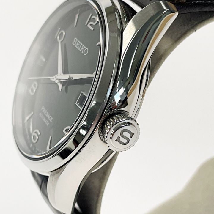 SEIKO セイコー プレザージュ 琺瑯 プレステージライン 限定モデル SARX063 グリーン 自動巻き 裏スケルトン メンズ 腕時計 ｜中古｜なんでもリサイクルビッグバン